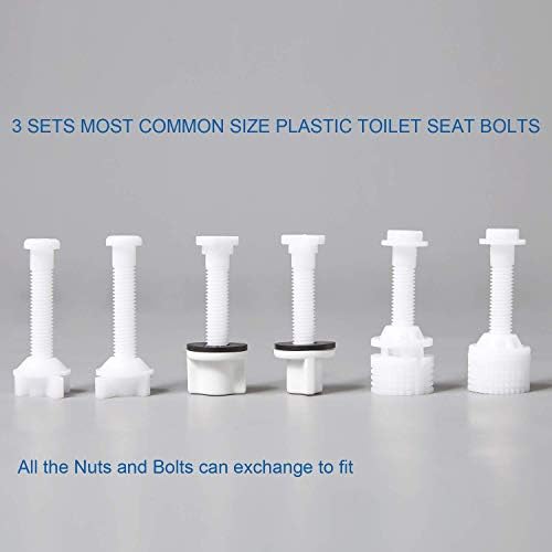 Hibbent Universal Toilet Seat Hinge Bolt Screw