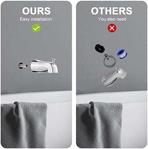 Gold Hao Slip-On Tub Spout with Diverter