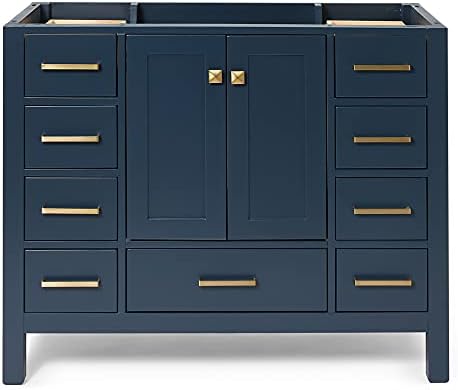 ARIEL 42 Midnight Blue Vanity Base Cabinet