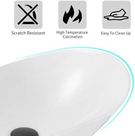 eclife bathroom classic whiteboat vessel sink faucet combo for modern bathroom design