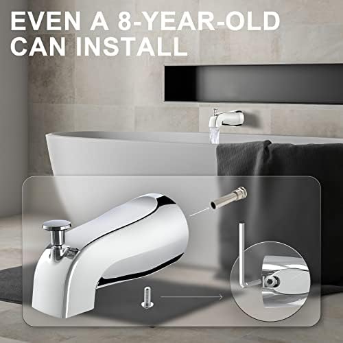 Gold Hao Slip-On Tub Spout with Diverter