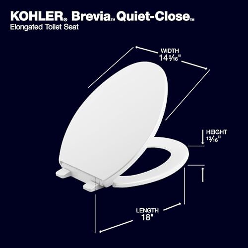 Kohler Brevia Elongated Toilet Seat White