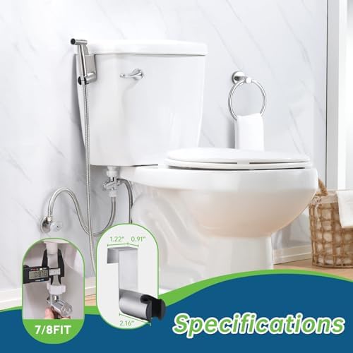 Fekivasy 3-Piece Stainless Steel Bidet Set