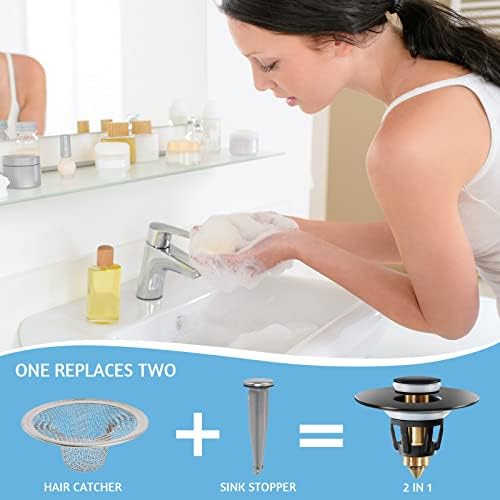 Ultimate Sink Drain Plug Black
