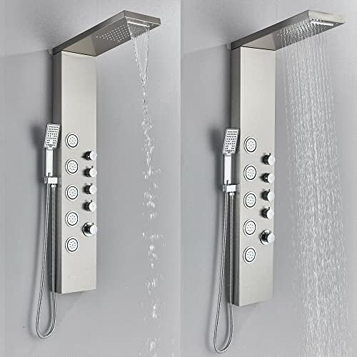 Stainless Steel Shower Panel Tower System with Rain massage Function