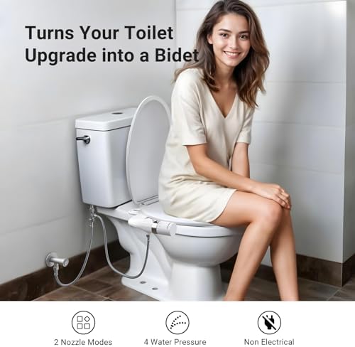 Elevate Your Toilet Experience with WATERLACE Dual Nozzle Bidet Attachment