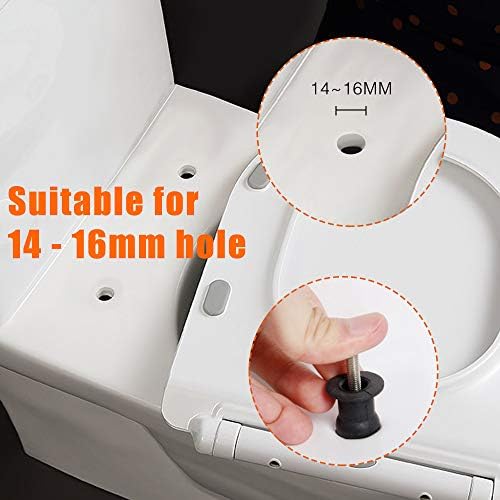 SelfTek 4-Piece Toilet Seat Bolt Kit 14-16mm Hole