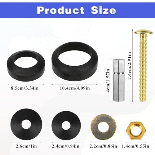 Sliverdew Universal Toilet Tank to Bowl Repair Kit