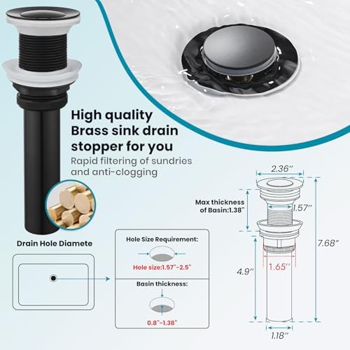 Modern Tall Vessel Sink Faucet with Matte Black Finish Single Handle
