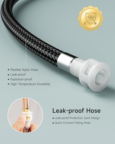 Matte Black Widespread Bathroom Faucet