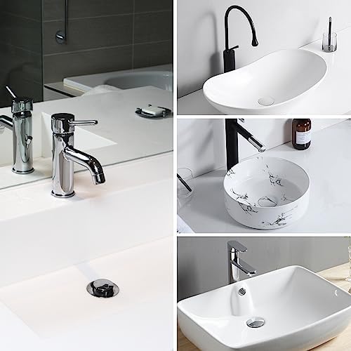 Premium Brass Sink Stopper with Hair Catcher for 104-197 Inch Drains