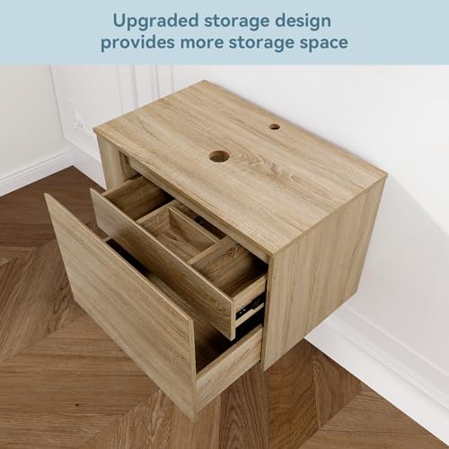 Stylish 30-Inch Bathroom Vanity with Hidden Storage