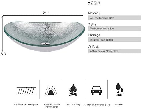 Artethys bathroom sink and faucet combo