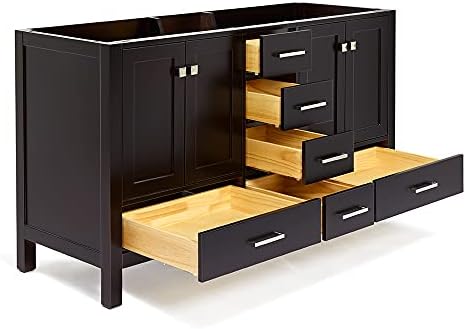 Sturdy Double-Sink Vanity Cabinet for Home Use