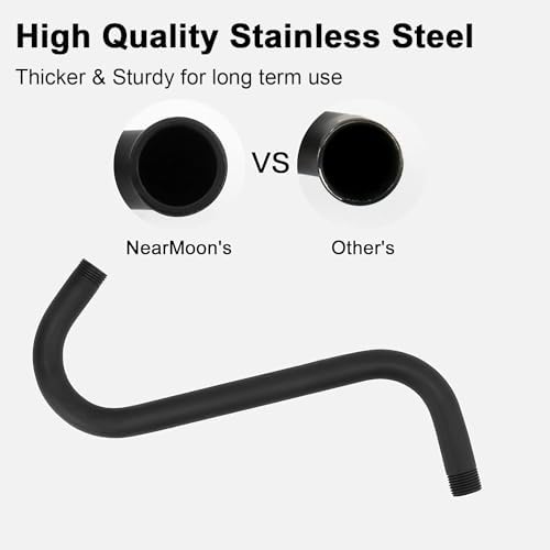 Sturdy S-Shaped Shower Arm Extenders