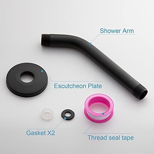 Premium 6-Inch Wall-Mounted Shower Arm for Fixed Showers