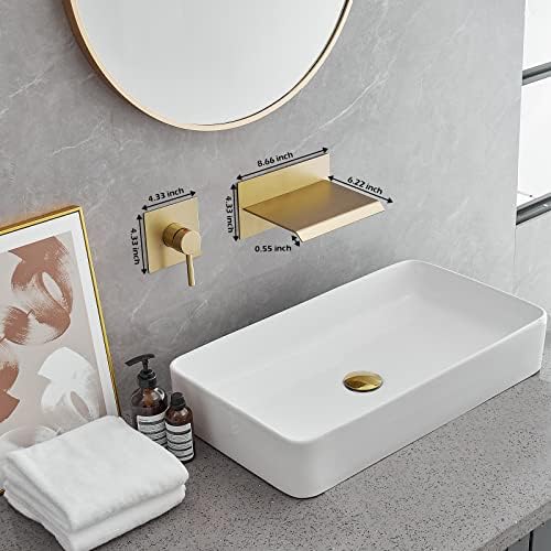 Luxury Wall-Mount Faucet from BWE Waterfall Flow for Modern Bathrooms