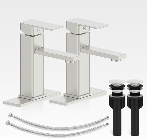 Modern Farmhouse Bathroom Faucets Set of 2 - 1-3 Hole Options