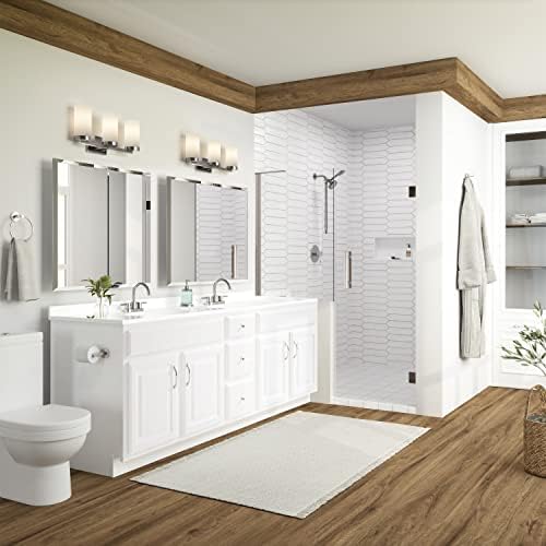 Bathroom Vanity 72in Brazilian Pine Wood White Unassembleable