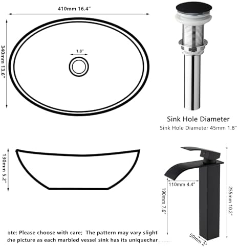 Washly Black Vessel Sink