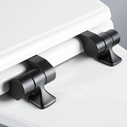 MayfairStylish Matte Black Toilet Seat odor-free secure and easy to install