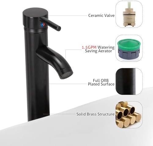 eclife bathroom classic whiteboat vessel sink faucet combo for modern bathroom design