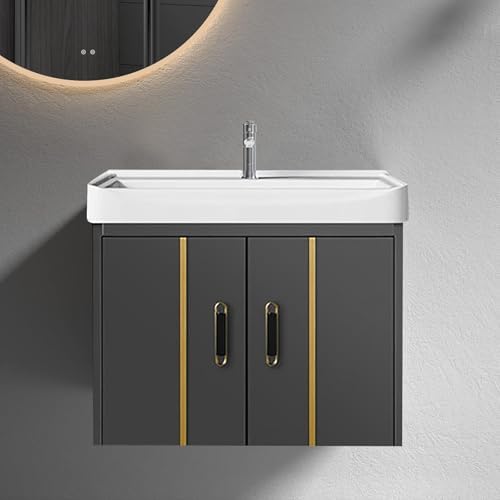 Hiliteshome compact wall-mounted bathroom vanity with storage
