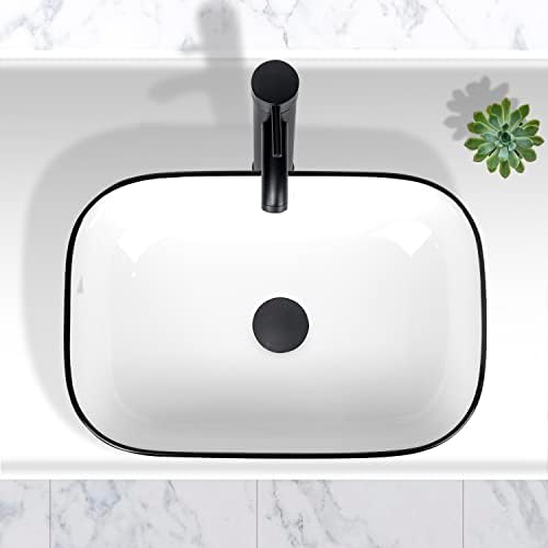 Stylish Above-Counter Vessel Sink with 18x126 Design White