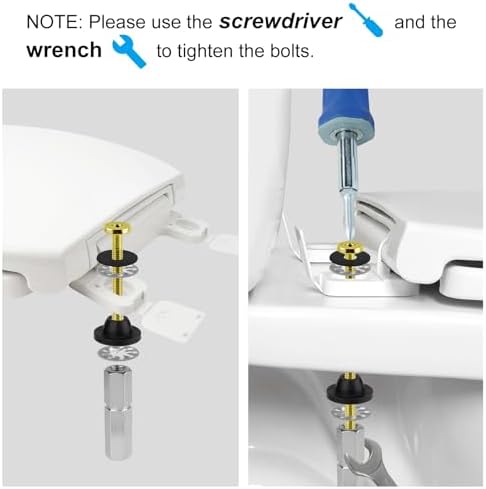 Sturdy Toilet Seat bolts Heavy-Duty Brass Construction for Reliable Bathroom Fixtures