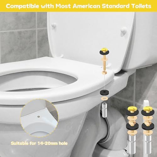 Self Tek Durable Toilet Seat Bolts Kit 2-Piece Set