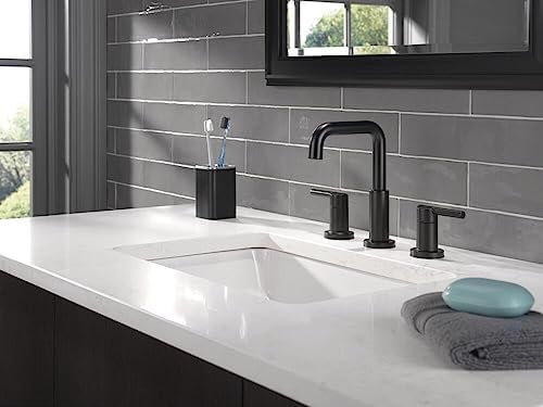 Matte Black Bathroom Faucet Easy Install Durable Design