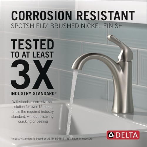Delta Faucet Arvo Single Hole Brushed Nickel