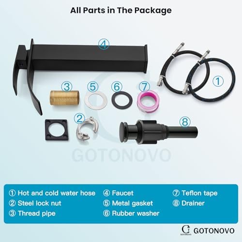 Gotonovo Tall Bathroom Faucet