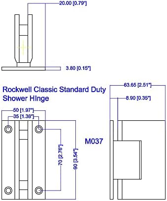RockwellSecurity Wall to Glass Hinge