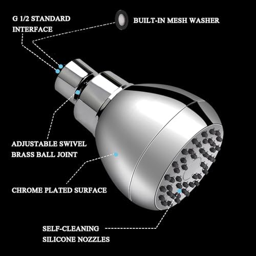 Aisoso 3-inch High Pressure Shower Head