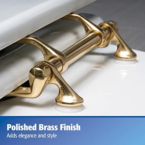 Plumb Pak PP837-36L Toilet Hinge Replacement Polished Brass - Easy Reliable Repair Solution