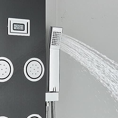 Waterfall Shower Head for Showers Realistic Rainfall with Massager Jets