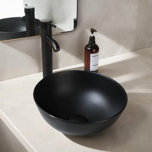 Modern Black Vessel Sink