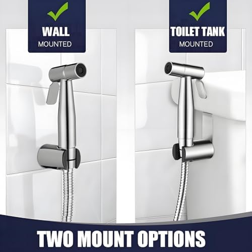 Premium Stainless Steel Bidet Set with 2-in-1 Uses