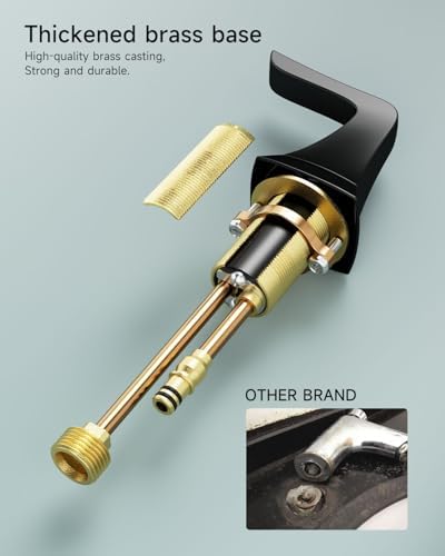 Matte Black Widespread Bathroom Faucet