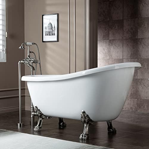 Luxury 50-Gallon Clawfoot Bathtub Faucet Set