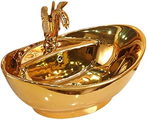 Stylish Golden Vessel Sink for Bathroom or Kitchen