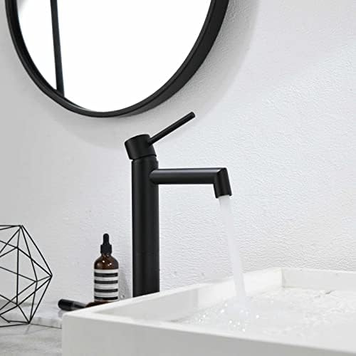 DICOYA Matte Black Vessel Sink Faucet Modern Durable 304 Steel