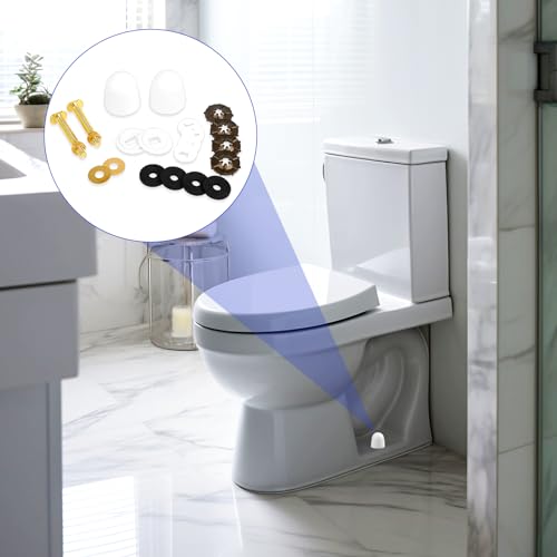Sliverdew Toilet Floor Bolts Kit - Durable Solid Brass Toilet Fixtures