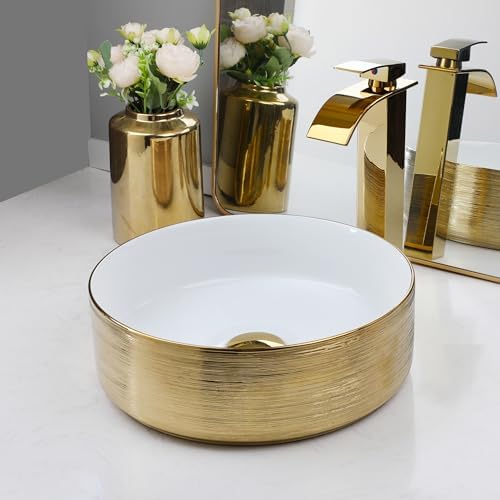 15 Bathroom Vessel Sink with mixer faucet combo
