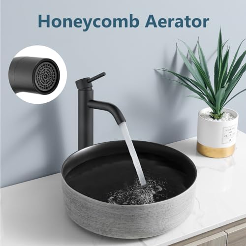 Aolemi Vessel Sink Faucet Matte Black