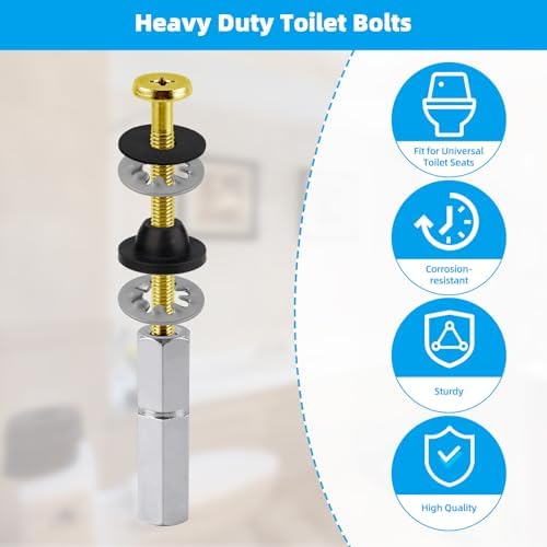 Sturdy Toilet Seat bolts Heavy-Duty Brass Construction for Reliable Bathroom Fixtures