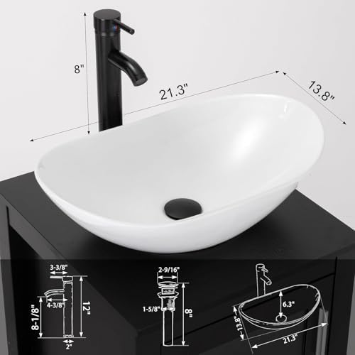 eclife bathroom classic whiteboat vessel sink faucet combo for modern bathroom design