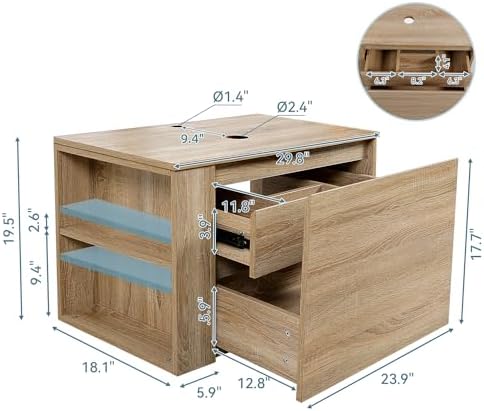 Stylish 30-Inch Bathroom Vanity with Hidden Storage