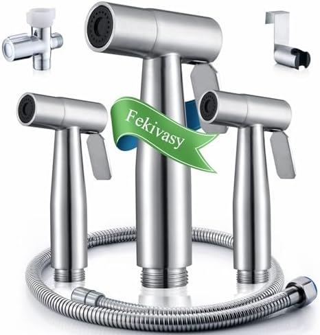 Fekivasy 3-Piece Stainless Steel Bidet Set